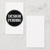 Custom-made, artistic, elegant visitenkarte (Vorne/Hinten)