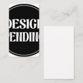 Custom-made, artistic, elegant visitenkarte (Vorne/Hinten)