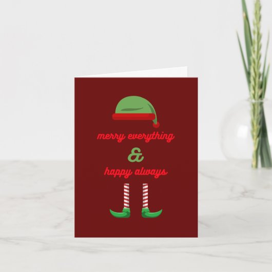 Custom Made Funny Festive Elf Weihnachten (Vorderseite)