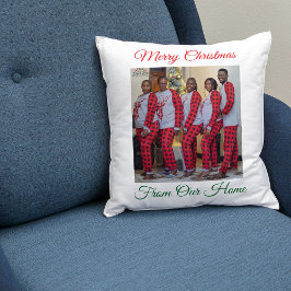 Custom  Made Merry Christmas Holiday Photo Gift Kissen