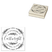 Custom Made Rustic Laurel Wreath Rücksendeadresse Gummistempel (Stempel)