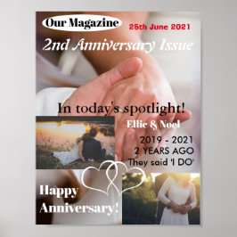 Custom Magazine Cover 2 Jahre Anniversary Poster