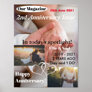 Custom Magazine Cover 2 Jahre Anniversary Poster