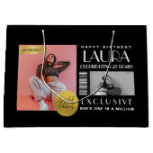 Custom Magazine Cover Modern Birthday Fashion Große Geschenktüte (Vorderseite)