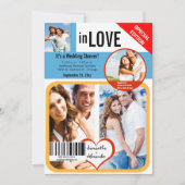 Custom Magazine Style Polterabend Einladung (Vorderseite)