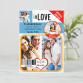 Custom Magazine Style Polterabend Einladung (Stehend Vorderseite)