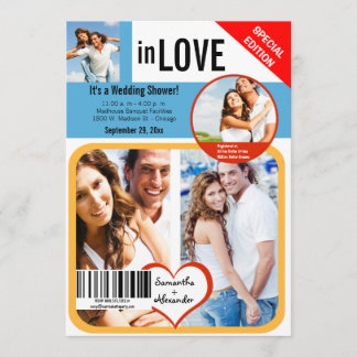 Custom Magazine Style Polterabend Einladung