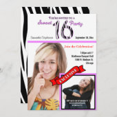 Custom Magazine Style Sweet 16 Party Einladung (Vorne/Hinten)