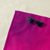Custom Magenta Beach Towel Strandtuch (Beispiel)