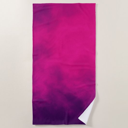 Custom Magenta Beach Towel Strandtuch (Vorderseite)