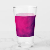 Custom Magenta Glass Cup Glas (Rückseite)