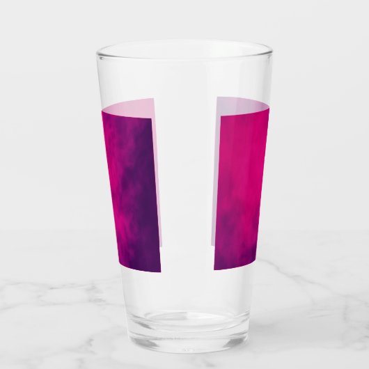 Custom Magenta Glass Cup Glas (Links)