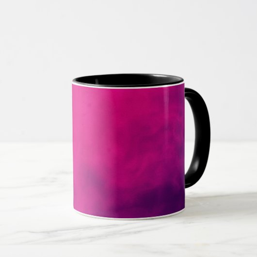 Custom Magenta Gradient Mug Tasse (VorderseiteRechts)