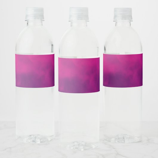 Custom Magenta Water Flasche Labels Wasserflaschenetikett (Flaschen)