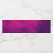 Custom Magenta Water Flasche Labels Wasserflaschenetikett (Einzelnes Label)