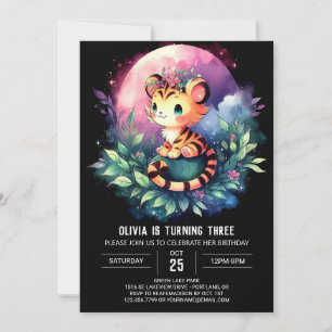 Custom Magic Tiger Birthday Einladung