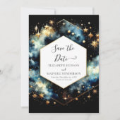 Custom Magical Celestial Wedding Save The Date (Vorderseite)