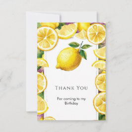 Custom Magical Lemon Birthday Dankeskarte