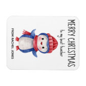 Custom Magnet Best Teacher Frohe Weihnachten (Horizontal)