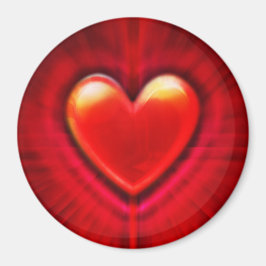 Custom Magnet Blut rotes Herz