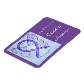 Custom Magnet für das Bewusstsein von Krebs Violet (Linke Seite)