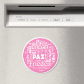 Custom Magnet Pink Peace (In Situ (Geschirrspüler))
