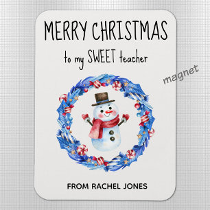 Custom Magnet Sweet Teacher Frohe Weihnachten