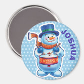 Custom Magnet Weihnachts-Snowman-Figuren. (Vorderseite/Rückseite)