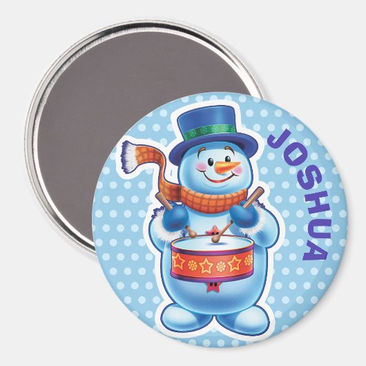 Custom Magnet Weihnachts-Snowman-Figuren. (Vorderseite/Rückseite)