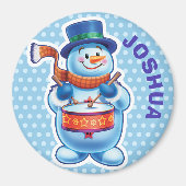 Custom Magnet Weihnachts-Snowman-Figuren. (Vorne)