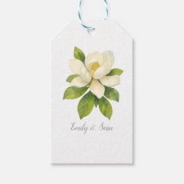 Custom Magnolia Flower Custom Wedding Monogram  Geschenkanhänger