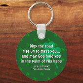 Custom MAI THE ROAD RISE UP St Patricks Day Schlüsselanhänger (Vorderseite)