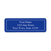 Custom Mailadresse Labels - Navy Blue (Vorne)