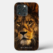 Custom Majestic Lion Case-Mate iPhone Hülle (Rückseite)