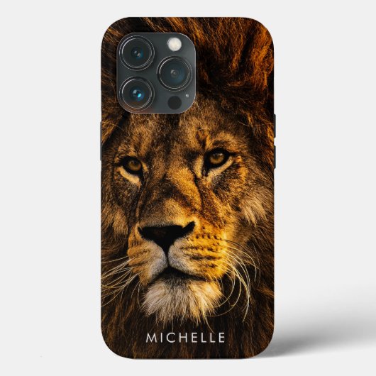 Custom Majestic Lion Case-Mate iPhone Hülle (Rückseite)