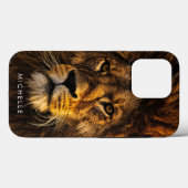 Custom Majestic Lion Case-Mate iPhone Hülle (Rückseite (Horizontal))