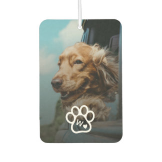 Custom Make Your Own Pet Photo Potrait Monogram Autolufterfrischer