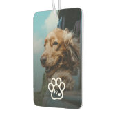 Custom Make Your Own Pet Photo Potrait Monogram Autolufterfrischer (Links)