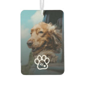 Custom Make Your Own Pet Photo Potrait Monogram Autolufterfrischer (Rückseite)