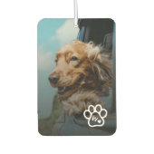 Custom Make Your Own Pet Photo Potrait Monogram Autolufterfrischer (Vorderseite)