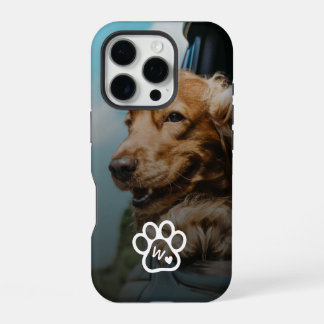 Custom Make Your Own Pet Photo Potrait Monogram iPhone 16 Pro Hülle