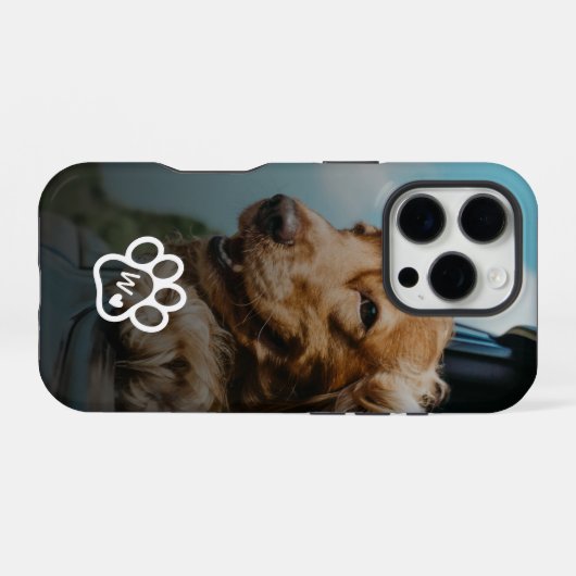 Custom Make Your Own Pet Photo Potrait Monogram iPhone Hülle (Rückseite (Horizontal))