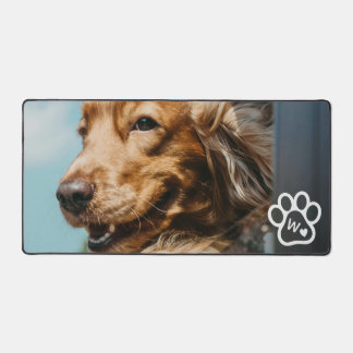 Custom Make Your Own Pet Photo Potrait Monogram Schreibtischunterlage
