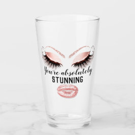 Custom Makeup Artist Eyelash Extension Pink Kiss Glas