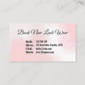 Custom Makeup Artist Visitenkarte (Rückseite)