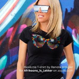 Custom MAL ANTIE / Crazy Tante Afrikaanse Spaß T-Shirt