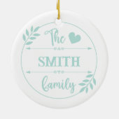 Custom Maldives Family Vacation Keramik Ornament (Hinten)