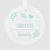 Custom Maldives Family Vacation Ornament (Rückseite)