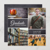Custom Male Foto Collage Class of 2020 Graduate (Vorne/Hinten)