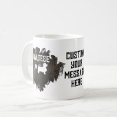 Custom Maltese Vater Vatertag Hund Lover Kaffeetasse (Vorderseite Links)